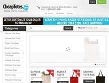 Tablet Screenshot of cheaptotes.com